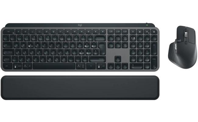 Logitech MX Keys S Combo (MX Keys S Keyboard + MX Master 3S Mouse) Wireless (2.4GHz + Bluetooth) Keyboard and Mouse Kit w/ Palm Rest, Customizable Illumination, Fast Scrolling, USB C, for Windows & Mac