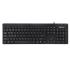 Meetion AK100 Economic Office USB Wired Standard Corded Keyboard-Full Size Black (عربي)
