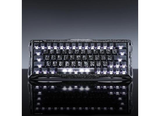 GravaStar Mercury V60 Pro Special Edition Gaming Keyboard, True 8kHz Polling Rate, Customizable 16 dynamic modes, dual-zone control.