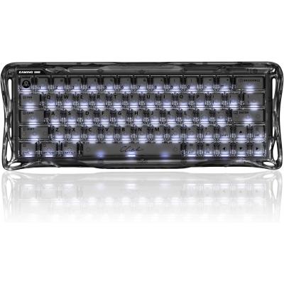 GravaStar Mercury V60 Magnetic Gaming Keyboard, 8000Hz Polling Rate, Rapid Trigger Keyboard with Hall Effect Switches, 0.005mm Precision, Hot-Swappable, RGB, Wired for Windows/Mac - Onyx Crystal