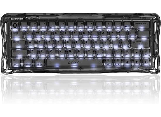 GravaStar Mercury V60 Magnetic Gaming Keyboard, 8000Hz Polling Rate, Rapid Trigger Keyboard with Hall Effect Switches, 0.005mm Precision, Hot-Swappable, RGB, Wired for Windows/Mac - Onyx Crystal