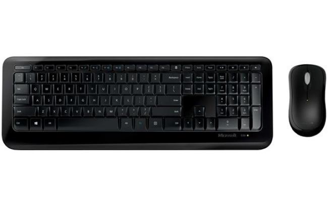Microsoft Wireless Desktop 850 Keyboard & Mouse Kit  2.4 GHz USB Connectivity-Black