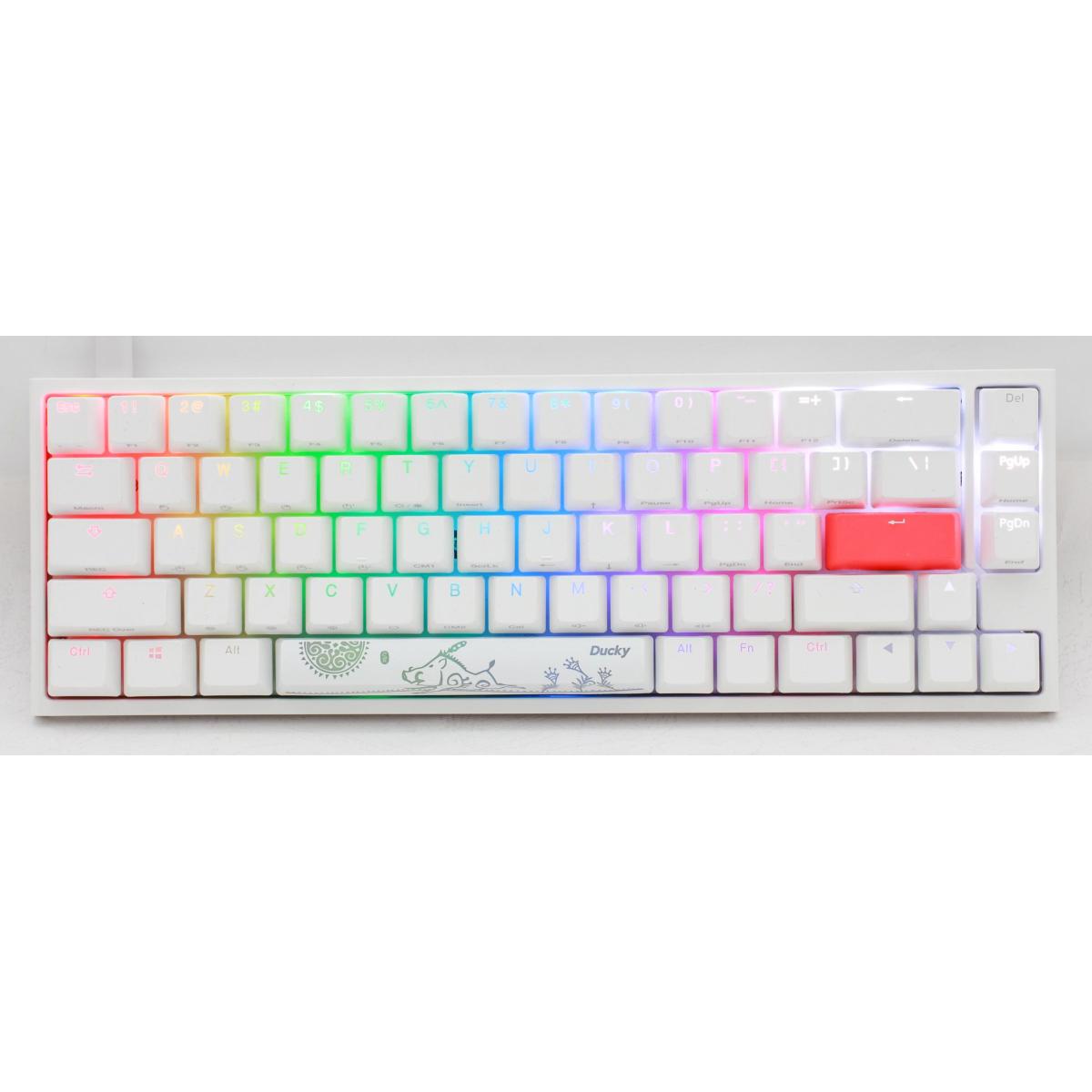 Ducky One 2 Mini RGB Cherry (Blue RGB Switch) WHITE Mechanical Gaming Keyboard