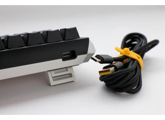 Ducky One 3 Mini 60% RGB (Black/Cherry MX Blue) Double-Shot, Hot-Swappable, USB Type-C Wired Black Mechanical Gaming Keyboard