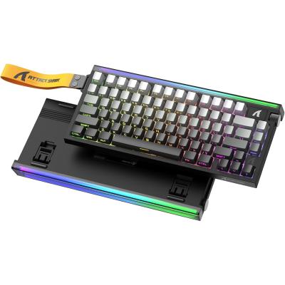 ATTACK SHARK R85HE Wired 75% Hall Effect Rapid Trigger Mechanical RGB Gaming Keyboard with 8K Polling,0.05mm RT Accuracy,0.08MS Latency,Magnetic Switch,5 Layer Sound Damped,Driver for PC(Moonlight)