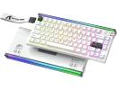 ATTACK SHARK R85 HE Wired 75% Hall Effect Rapid Trigger Mechanical RGB Gaming Keyboard with 8K Polling,0.05mm RT Accuracy,0.08MS Latency,Magnetic Switch,5 Layer Sound Damped,Driver for PC(Star White) (عربي)