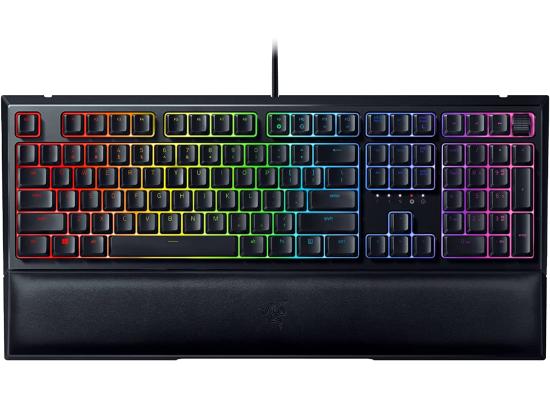 Razer Ornata V2 Hybrid Mecha-Membrane Gaming Keyboard Chroma RGB Lighting w/ Media Keys & Fully programmable keys