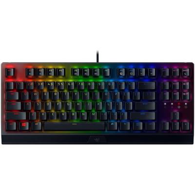 Razer BlackWidow V3 Tenkeyless TKL Mechanical Gaming Keyboard: Green Mechanical Switches - Tactile & Clicky - Chroma RGB Lighting - Compact Form Factor - Programmable Macros