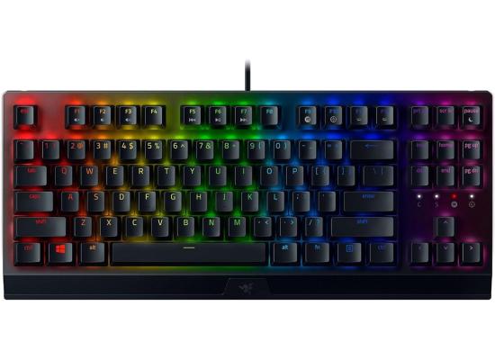 Razer BlackWidow V3 Tenkeyless TKL Mechanical Gaming Keyboard: Green Mechanical Switches - Tactile & Clicky - Chroma RGB Lighting - Compact Form Factor - Programmable Macros