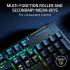 Razer BlackWidow V4 X Chroma RGB Wired Mechanical Gaming Keyboard (Clicky Green Switches) w/ 6 Macro Keys, Doubleshot ABS Keycaps,Roller & Media Keys (عربي)