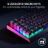Razer BlackWidow V4 X Chroma RGB Wired Mechanical Gaming Keyboard (Clicky Green Switches) w/ 6 Macro Keys, Doubleshot ABS Keycaps,Roller & Media Keys (عربي)