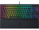 Razer Ornata V3 TKL Gaming Keyboard: Low Profile Keys - Mecha Membrane Switches - UV Coated Keycaps - Backlit Media Keys - 10 Zone RGB Lighting - Spill Resistant - Magnetic Wrist Wrest - Snap Tap
