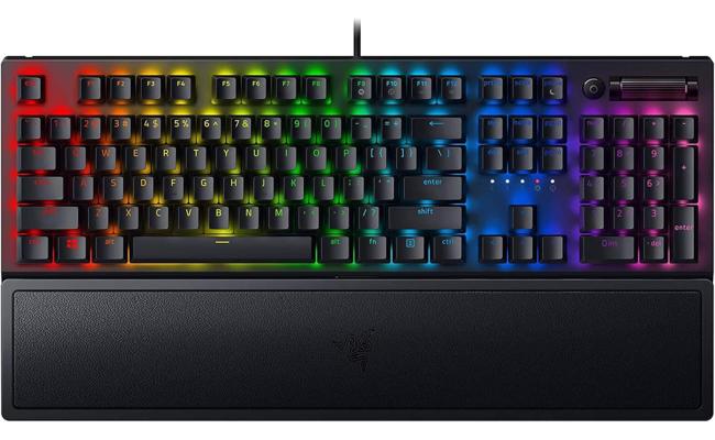 Razer BlackWidow V3 Mechanical Gaming Keyboard: Green Mechanical Switches Tactile & Clicky - Chroma RGB - Compact Form Factor - Programmable Macros - Snap Tap