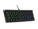 Cooler Master SK620 60% Space Grey Mechanical Keyboard with Low Profile Red Switches, New and Improved Keycaps, and Brushed Aluminum Design