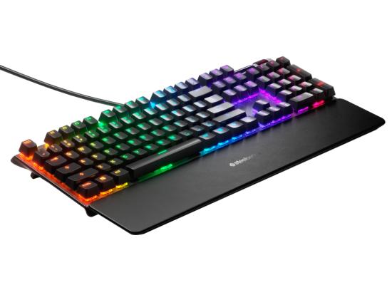 SteelSeries Apex Pro Full Size RGB Mechanical Gaming Keyboard With OLED Smart Display,OmniPoint Adjustable Switches, World’s Fastest Mechanical Switches