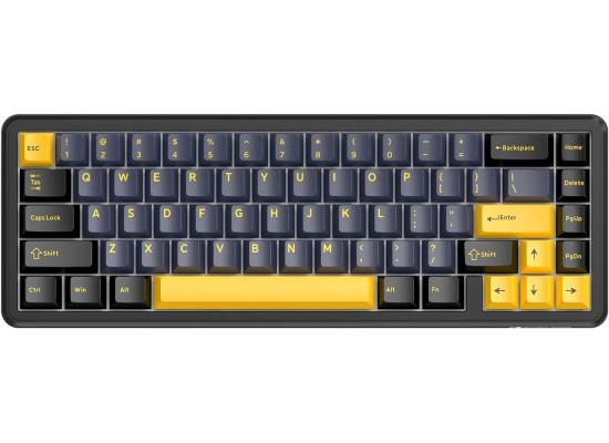 ATTACK SHARK X65 HE Wired Rapid Trigger Magnetic Switch 65% Mechanical Gaming Keyboard, Hall Effect Top Mounted RGB Hot Swap,Adjustable Actuation,8KHZ Polling Rate,PBT Keycaps for Win/Mac(Star Black)