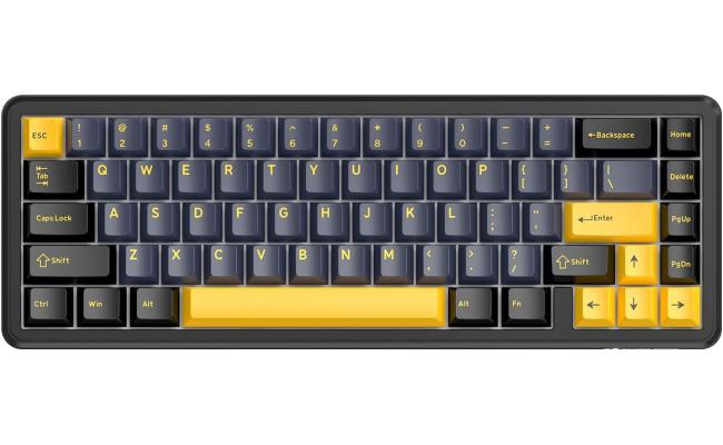 ATTACK SHARK X65 HE Wired Rapid Trigger Magnetic Switch 65% Mechanical Gaming Keyboard, Hall Effect Top Mounted RGB Hot Swap,Adjustable Actuation,8KHZ Polling Rate,PBT Keycaps for Win/Mac(Star Black) ATTACK SHARK X65 HE Wired Rapid Trigger Magnetic Switch 65% Mechanical Gaming Keyboard, Hall Effect Top Mounted RGB Hot Swap,Adjustable Actuation,8KHZ Polling Rate,PBT Keycaps for Win/Mac(Star Black)