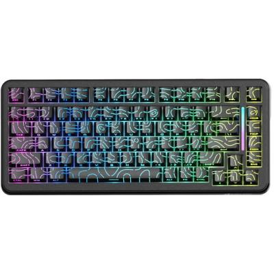 ATTACK SHARK X82 PRO HE Magnetic Gaming Keyboard,8KHz Polling Rate,Adjustable Actuation Rapid Trigger,Tri-Mode Wireless PC Keyboard with 5000mAh Battery,Cloud/Software Driver for Win/Mac,Black Contours.