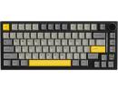 ATTACK SHARK X820 Ultra 75% Wireless Gaming Mechanical Keyboard Hot-Swappable Gasket Mount RGB Backlit BT/2.4G/Wired Custom Keyboard with Smart TFT Display&Knob QMK Driver-Star Black&Gift Switch (عربي)