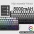 ATTACK SHARK X85 Wireless Mechanical Gaming Keyboard with Knob Hot Swappable BT/2.4GHz/USB-C Side Print PBT Keycaps 75% Gasket Keyboard RGB Coiled Cable Linear White Jade Switch for PC/MAC/Win,(Gradient Black) ATTACK SHARK X85 Wireless Mechanical Gaming Keyboard with Knob Hot Swappable BT/2.4GHz/USB-C Side Print PBT Keycaps 75% Gasket Keyboard RGB Coiled Cable Linear White Jade Switch for PC/MAC/Win,(Gradient Black)