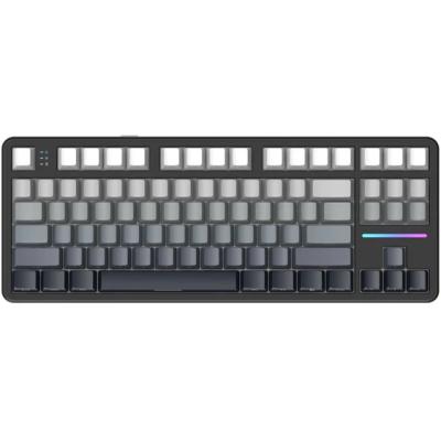 ATTACK SHARK X87 Wireless Tri-Mode Mechanical Gaming Keyboard - Hot Swappable RGB, Gasket Mount, Pre-Lubed Linear Switches, Side-Printed PBT Keycaps (TKL 87-Key, Moon Night)