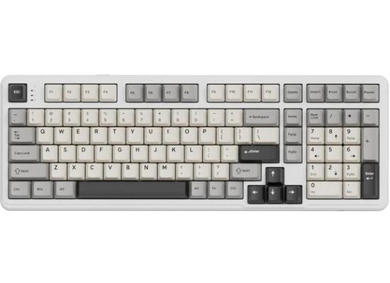 ATTACK SHARK X98 Wireless Mechanical Keyboard,Tri-Mode BT5.0/2.4GHz/USB-C Hot-Swappable,Gasket Mount with Pre-lubed Linear Switches,PBT Keycaps,RGB Backlit Gaming Keyboard for PC/Tablet/PS5/Xbox