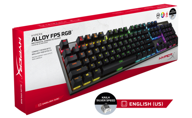 HyperX Alloy FPS RGB Kailh Silver Switch - Mechanical Gaming Keyboard