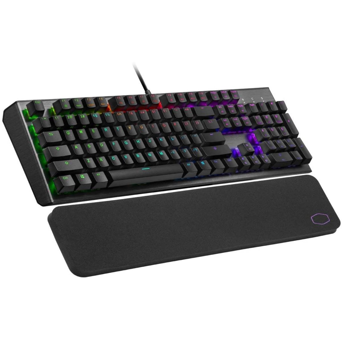 Cooler Master CK550 V2 Gaming Mechanical Keyboard Brown Switch with RGB Backlighting, On-The-Fly Controls, and Hybrid Key Rollover (عربي)