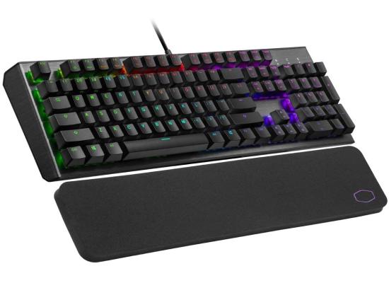 Cooler Master CK550 V2 Gaming Mechanical Keyboard Red Switch with RGB Backlighting, On-The-Fly Controls, and Hybrid Key Rollover (عربي)