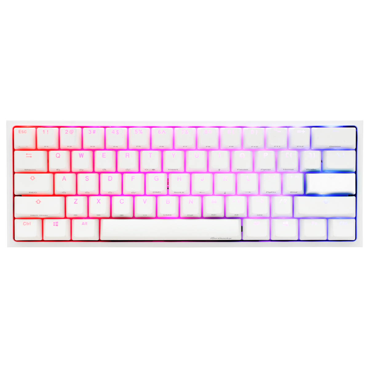 Ducky One 2 Mini RGB (Brown Cherry MX) WHITE Mechanical Gaming Keyboard