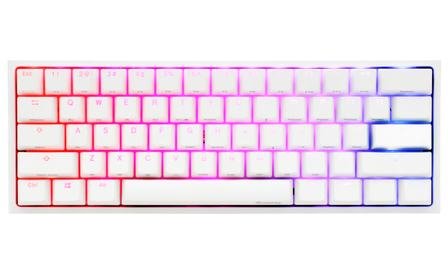 Ducky One 2 Mini RGB (Brown Cherry MX) WHITE Mechanical Gaming Keyboard