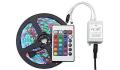 RGB Multicolor Led Strip Light,With Adapter & Remote Control, 5m