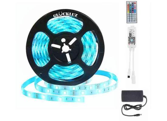 RGB Multicolor Led Strip Light,With Adapter & Remote Control, 5m