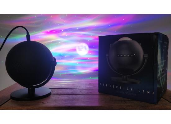 Smart Aurora Star Projector Lamp for Bedroom & Home Decor (Black), Sky Ocean Wave Colorful Night Lights w/ Multi Aurora Patterns & Modes, Galaxy Stars & Moon w/ Bluetooth Speaker, Remote Control & App Control, Type-C USB Cable