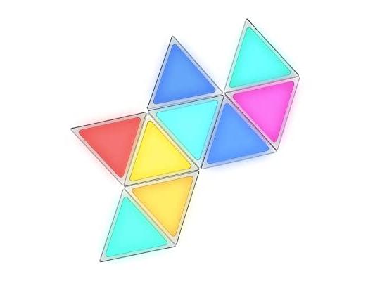 Triangle RGB MultiColor Wall Led Light, Usb Power Supply App Controlled , (6 Pack)