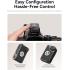Hollyland Lark M2S Combo (Camera RX+USB-C RX+ Lightning Cable) Wireless Microphone for iPhone/Camera/Android/PC, Titanium Clip, Noise Cancelling, 30H Use, Vlog, Interview, Content Creation