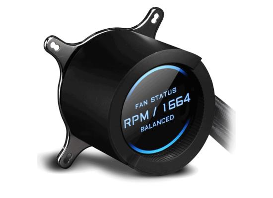 AORUS LIQUID COOLER 240, All-in-one Liquid Cooler with Circular LCD Display, RGB Fusion 2.0