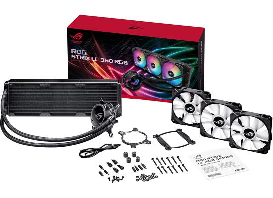 Asus ROG Strix LC 360 RGB all-in-one liquid CPU water cooler with Aura Sync