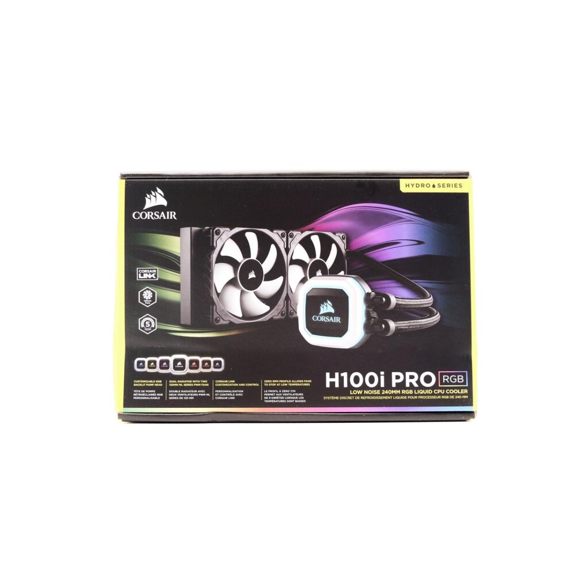 Corsair Hydro Series™ H100i Pro Advanced RGB 240mm Liquid Cpu Cooler