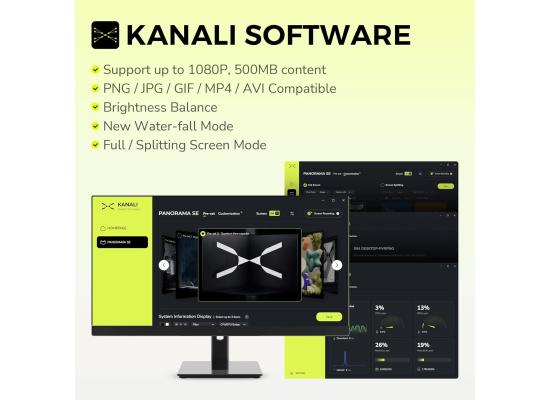 TRYX Panorama SE 360 (White) ARGB High- Preformance AIO CPU Liquid Cooler, 6.67" 2K 60Hz Curved 3D Amoled Rotatable Display, Customizable 3D Effect, Asetek Adela Pump w/ Daisy-Chain	2 ARGB Fans