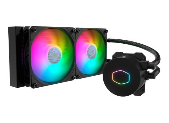 Cooler Master MASTERLIQUID ML240L ARGB V2 CPU Liquid Cooler,Dual Chamber Pump,Dual SickleFlow 120 ARGB Fans,LGA1700 Support