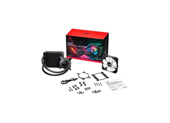 Asus ROG Strix LC120 RGB all-in-one liquid CPU water cooler with Aura Sync, LGA1700 Support