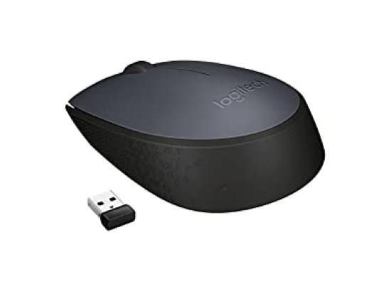 Logitech M170 Wireless Mouse, 2.4 GHz with USB Mini Receiver, Optical Tracking, 12-Months Battery Life - Black