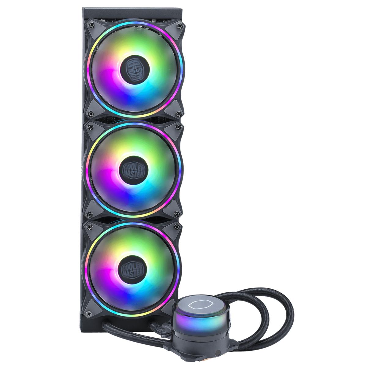 Cooler Master MasterLiquid ML360 ILLUSION ARGB CPU Liquid Cooler,New 3RD GEN Dual Chamber Pump,MF120 Halo ARGB,LGA1700 Support 12th Gen
