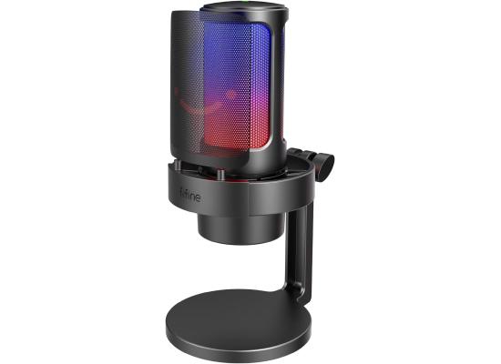 Fifine Ampligame A8 Usb Mic With Controllable Rgb, Live Monitoring, Input Dial, Pop Filter For Streaming