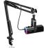 FIFINE AmpliGame AM8T USB/XLR Dynamic Microphone Kit with Boom Arm Stand - Black.