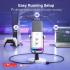 Fifine Ampligame AM8 Rgb Usb/xlr Dynamic Mic With Touch-mute, I/o Controls, Live Monitoring For Streaming (White)