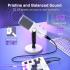 Fifine Ampligame AM8 Rgb Usb/xlr Dynamic Mic With Touch-mute, I/o Controls, Live Monitoring For Streaming (White)
