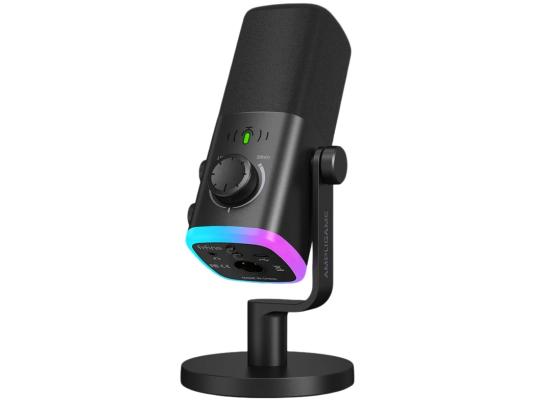 FIFINE AmpliGame AM9 USB/XLR Dynamic Microphone with RGB - Black