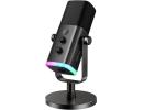 Fifine Ampligame AM8 Rgb Usb/xlr Dynamic Mic With Touch-mute, I/o Controls, Live Monitoring For Streaming